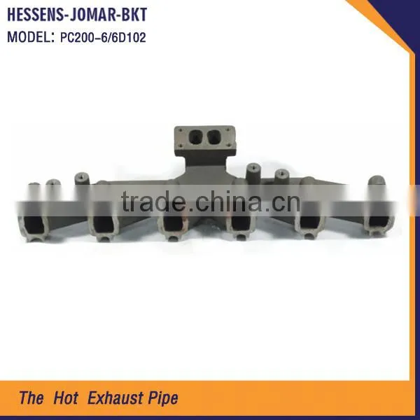 bulk buy from china part generator exhaust pipe for PC200-6 6D102
