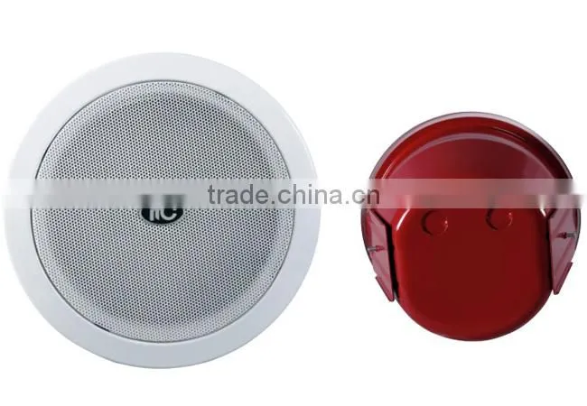 EN54-24 pa system indoor fireproof metal speaker in ceiling type