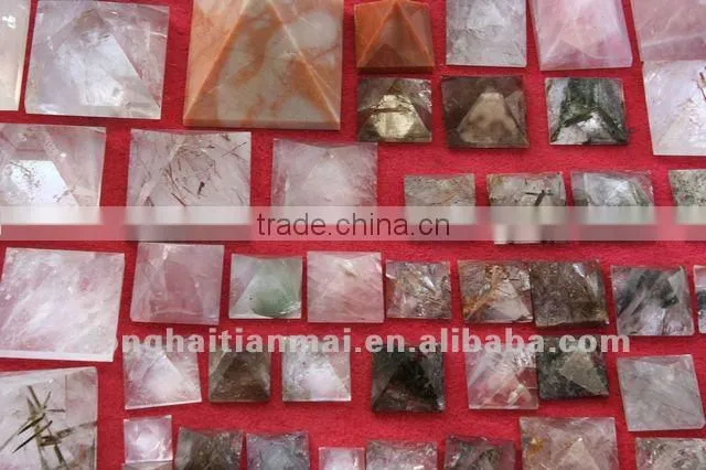 Different size Colorful Rare Natural Clear QUARTZ Crystal HEALING Pyramid , Gift
