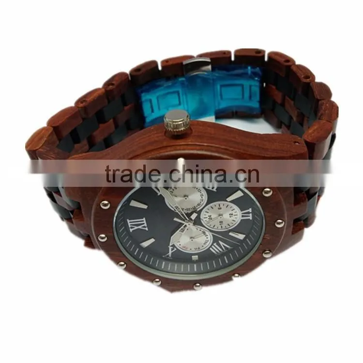 2016 Fashion luxury quartz wooden watches for mens wrist watches