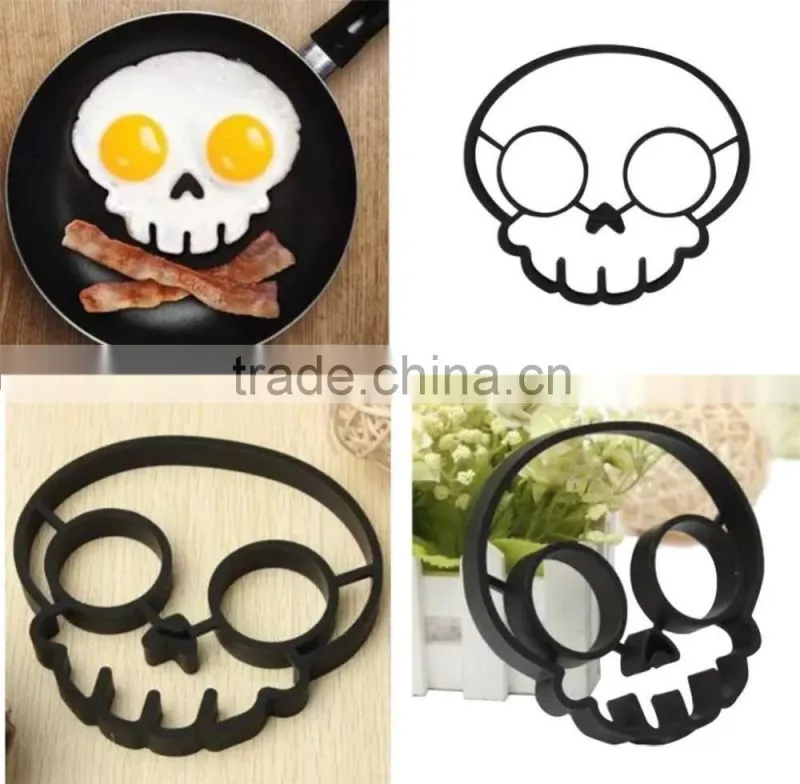 Silicone Skull Fried Egg Mold Poach Oven Pancake Egg Ring
