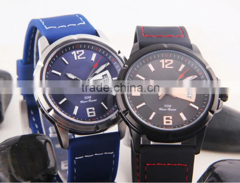 New High quality Products Oversize Bezel Men Sport Wrist Watch Casual Silicone watch rubber colorful watch with date