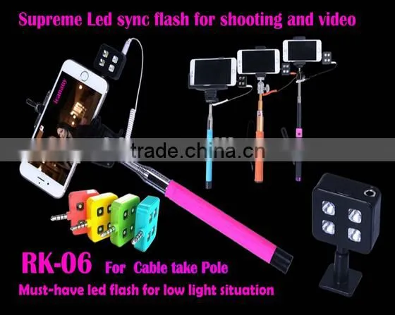 Mobile Phone Selfie LED Flash Lighting Fill-in Light For IOS Android WP, 2015 New Arrival
