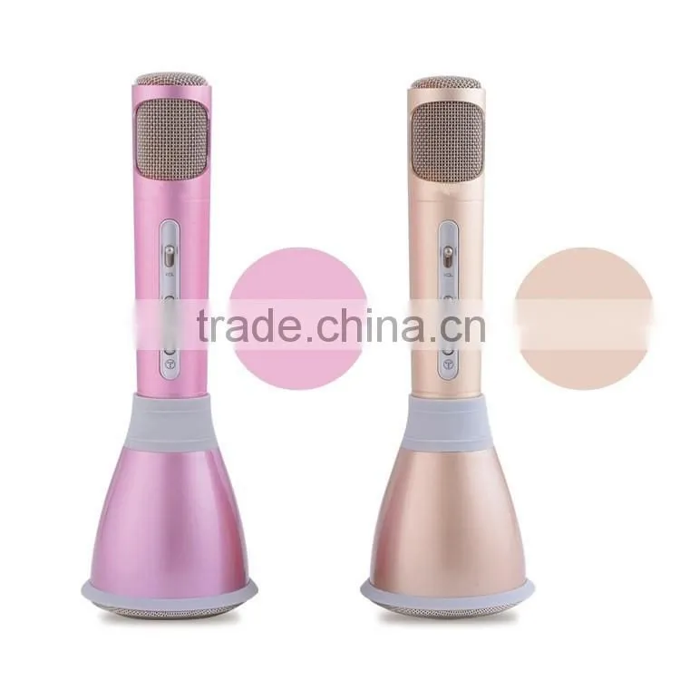 2016 hot selling K068 Wireless Bluetooth Microphone and Karaoke Player Microphone