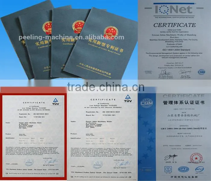 vertical with-card veneer peeling machine / spindle veneer peeling machine
