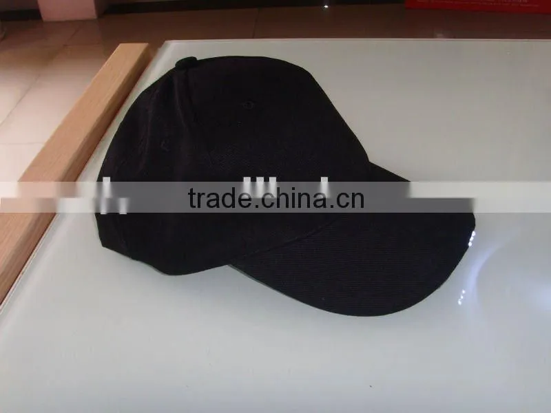 100% cotton twill LED cap with logo,led light baseball cap