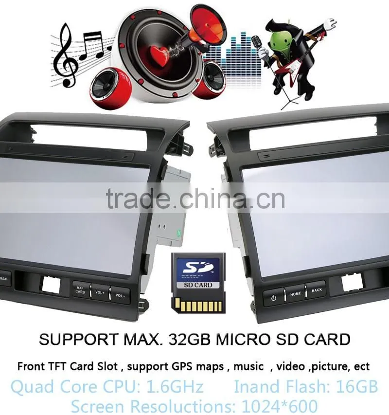 Car dvd player GPS for toyota land cruiser