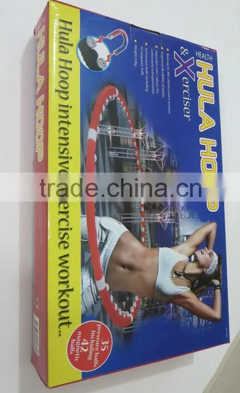 LED Magnetic Fitness Exercise Massager Hula Hoola Hoop