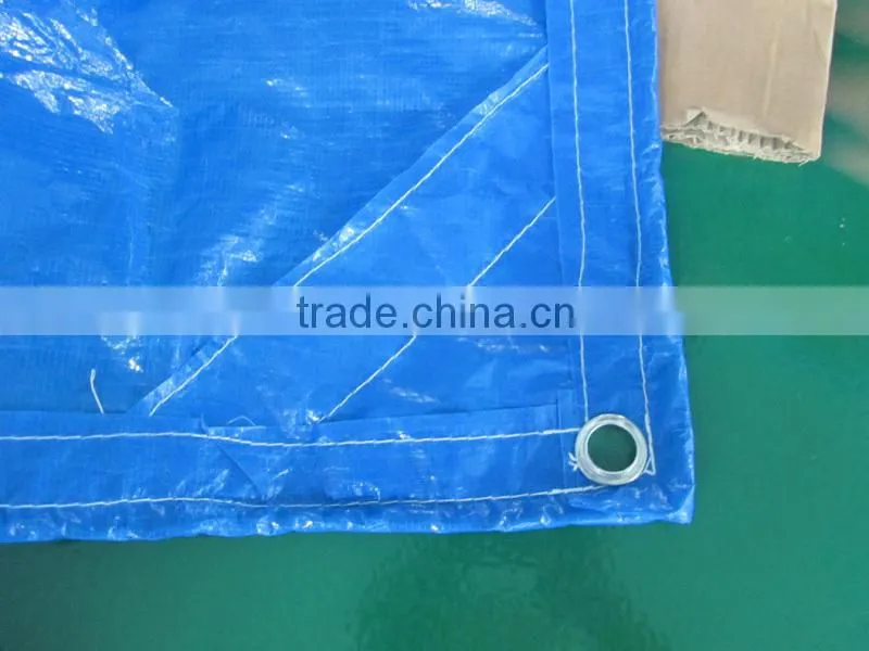 Sewing edges style all weather resistant light duty fabric PE tarpaulin sheetting
