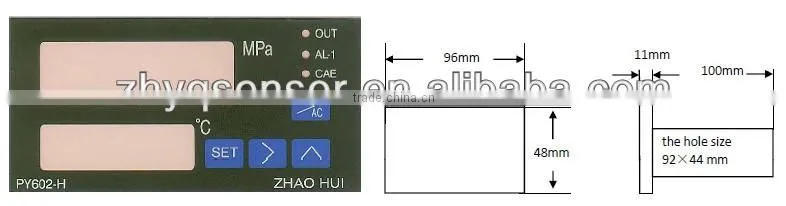 intelligent pressure & temperature indicator, pressure controller