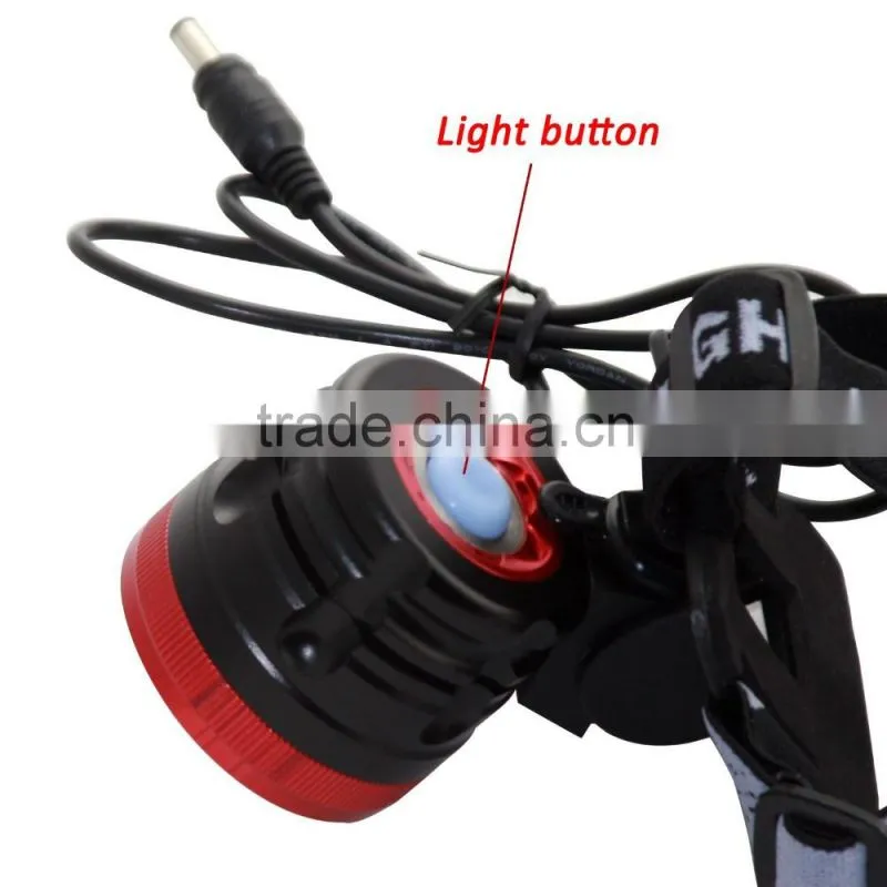 2 In 1 High Brightness 6 x XM-L T6 LED 3 Modes Bike Light Bicycle Front Lamp Headlight Headlamp + Battery Pack + Charger