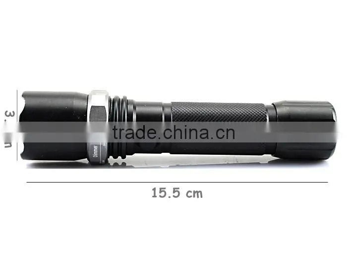 mini aluminum rechargeable swat flashlight with lens