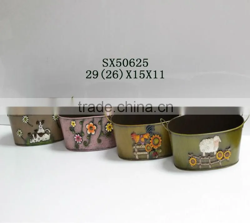 metal hanging flower pots garden Planters for sale