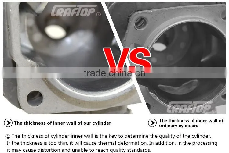 2-stroke engine gas brush cutter parts cylinder
