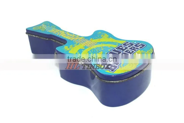 Guitar Shape High Quality Empty Candy Chocolate Tin Box
