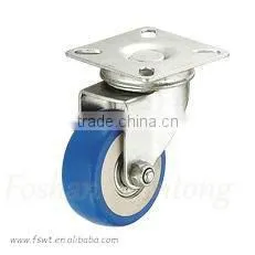 High Quality PVC Double Ball Bearing Light Duty Furniture Caster And Wheel