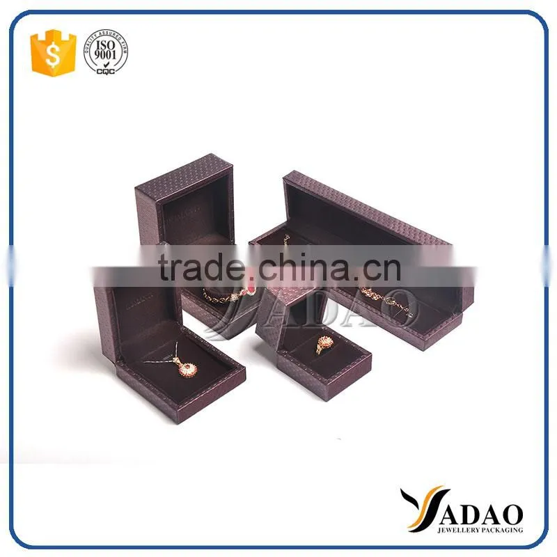 Unique design charming Fashionable beautiful leather box for jewelry packaging