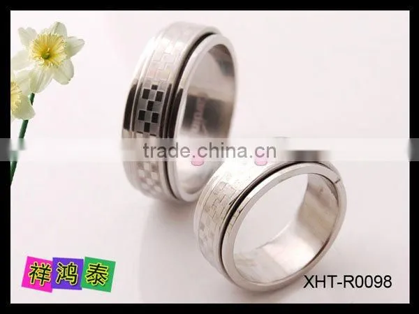 Stainless titanium tungsten ring /magnetic/hematite/health