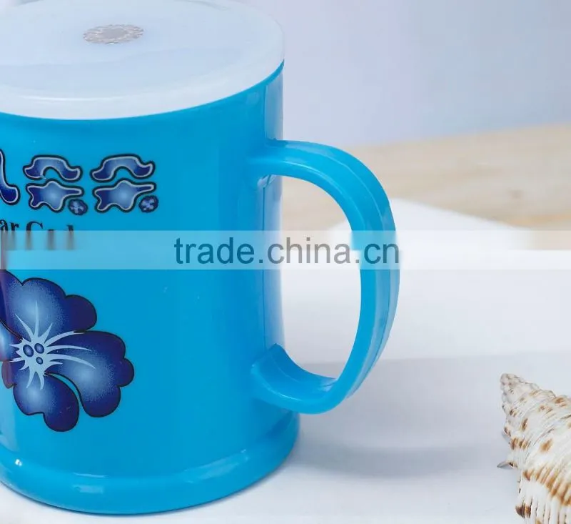 2016 Hot sale High Quality Reusable Plastic custom cheap soup mug with handle