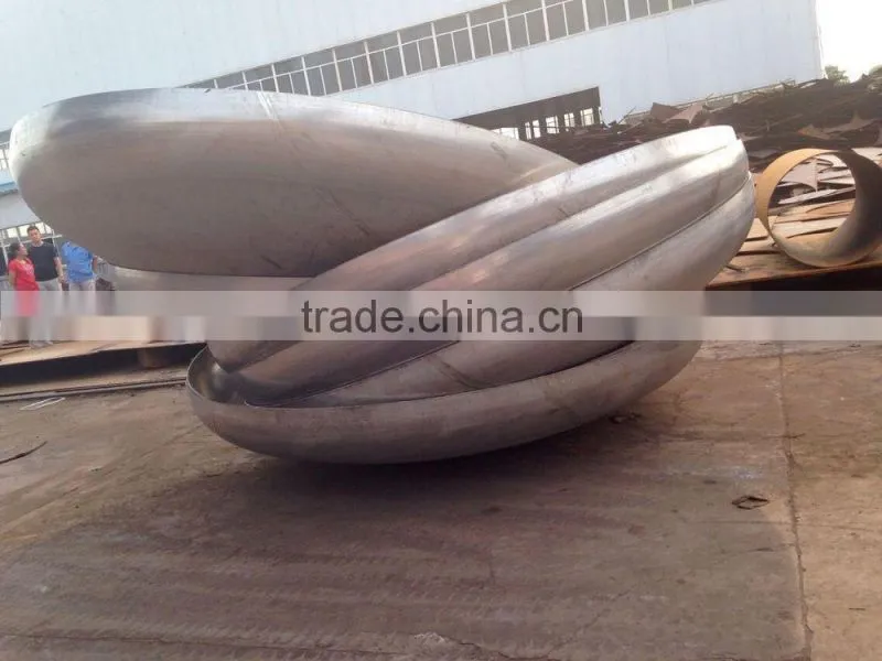Cone dish end for mixing bowls/flanged conical steel mixing bowls