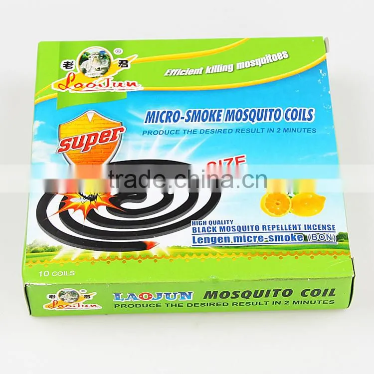 LAOJUN high quality raw material meperfluthrin black plant fiber mosquito coil