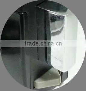 Electric rim lock with low electricity consumption