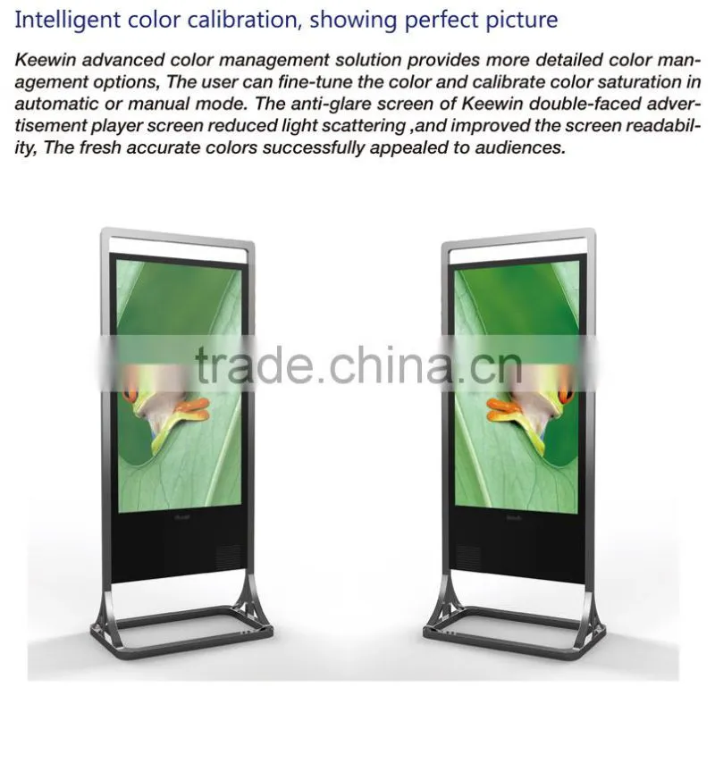 55 inch advertising ultra thin transparent lcd monitor with different colors(different display ways)