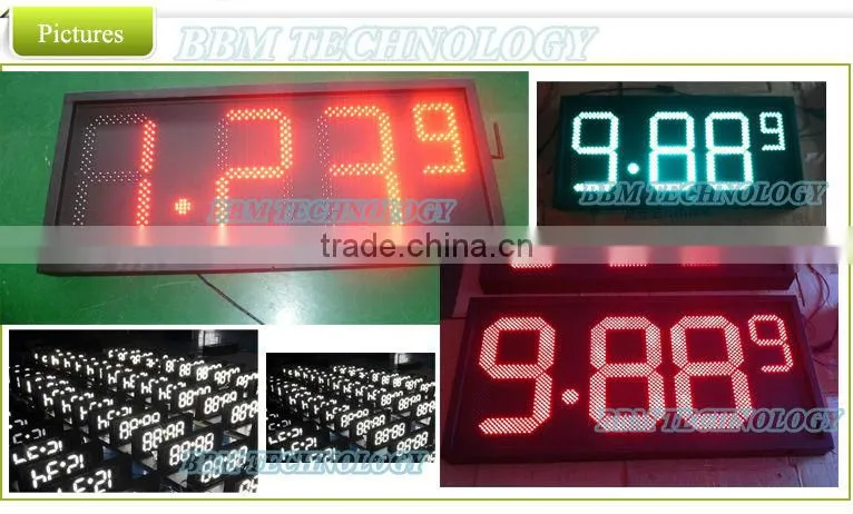 high brightness Led gas price signs with FCC