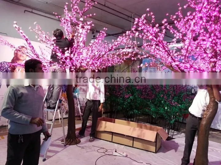 New 2016 holiday light flowers artificial trees in garden