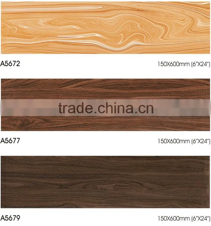 Multi-Color Wood Look prefabricadas Designs Italian Floor Rustic Porcelain Tiles with Price