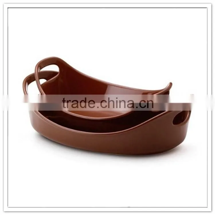 Supermarket use melamine bread tray with handles