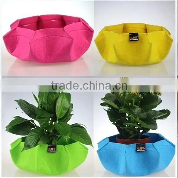 2014 New product-fabric plant pot ,cheap flower pots,plant fibre flower pots