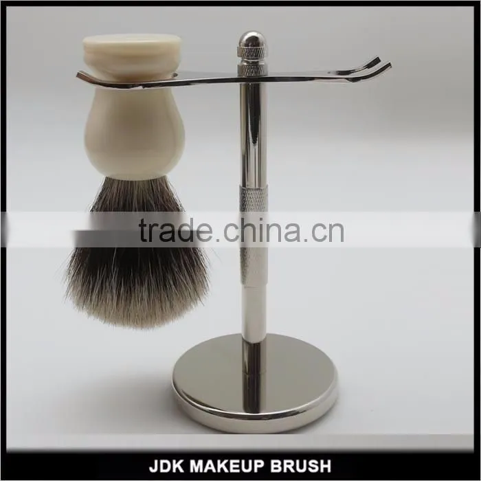 Milk White Color Resin Handle Silver Badger Hair Shaving Brush Wholesale Shaving Brushes Shaving Brush Knot
