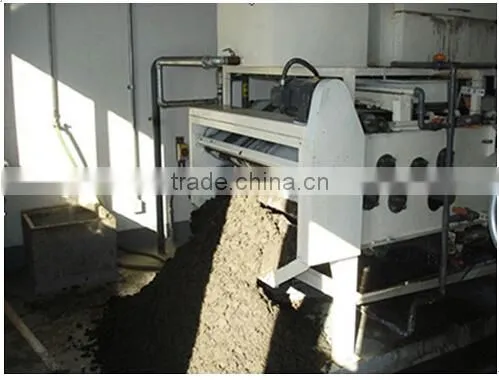 Printing and dyeing wastewater treatment drum belt press dewatering