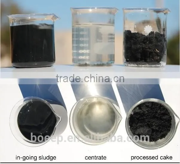 Wastewater treatment plant belt filter press equipment