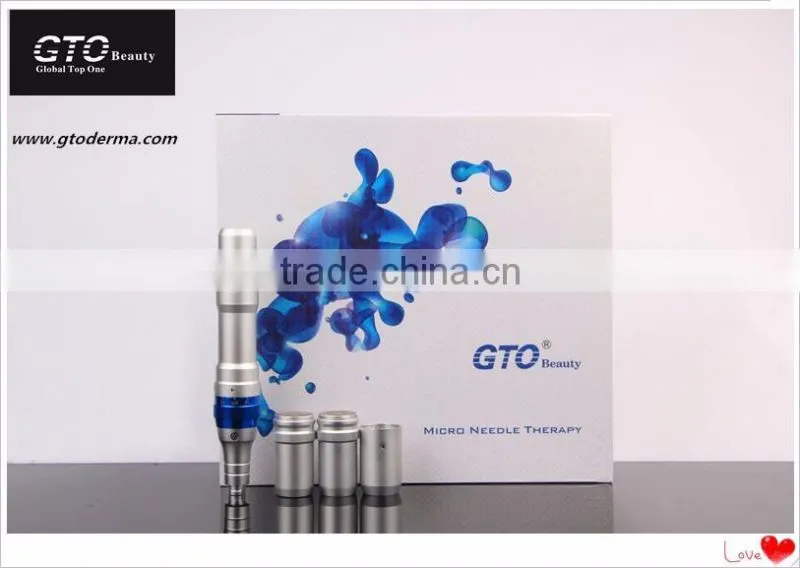 GTO Hot Sale CE Approval Wireless auto micro needle pen with 11 kinds needle kit