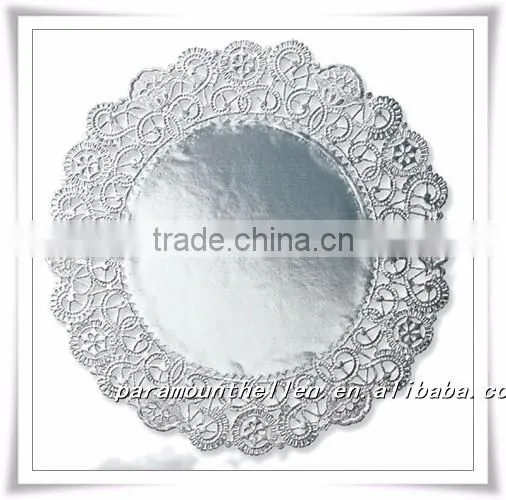 New Style Assort colored paper Gold Foil Doilies Baking Cups doilies Baking Tool