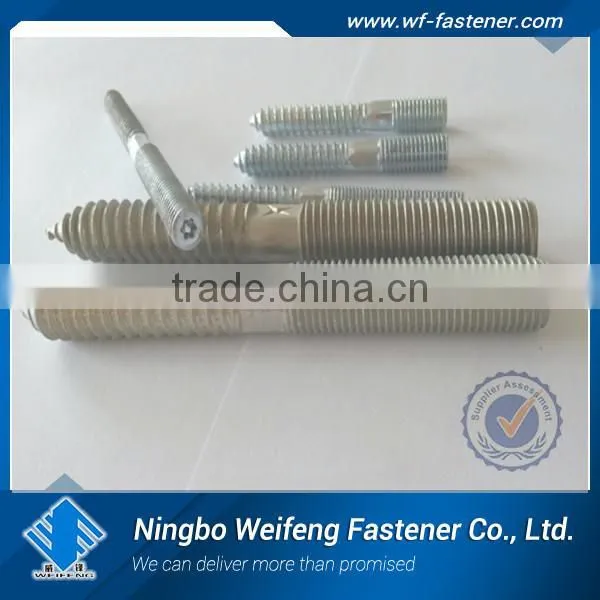 hanger bolt machine thread with wood thread