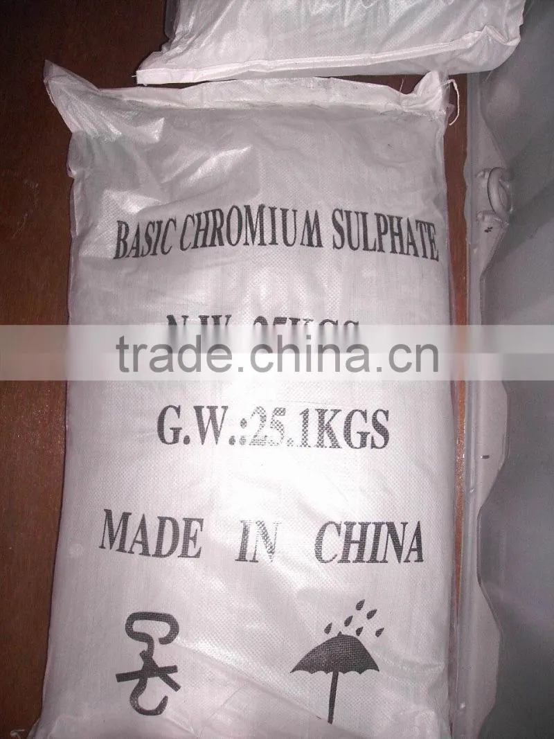 Direct Manufacture with ISO Certificate Chromium Sulphate 24-26% bcs