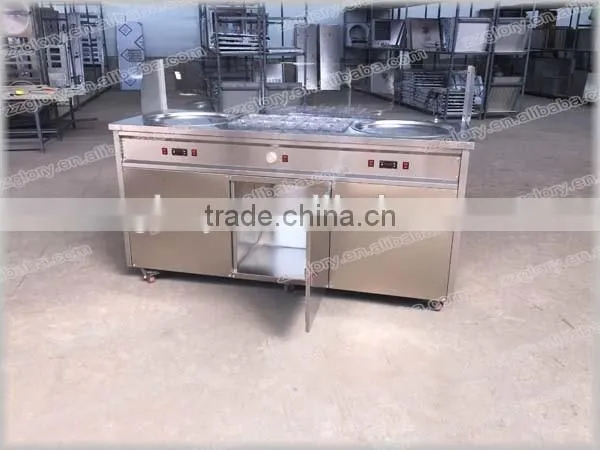 50cm Stainless Steel Flat Pan Thailand Fried Ice Cream Machine