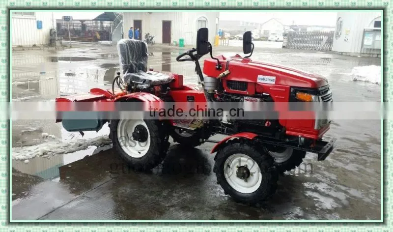 15p mini four wheel tractor with tiller
