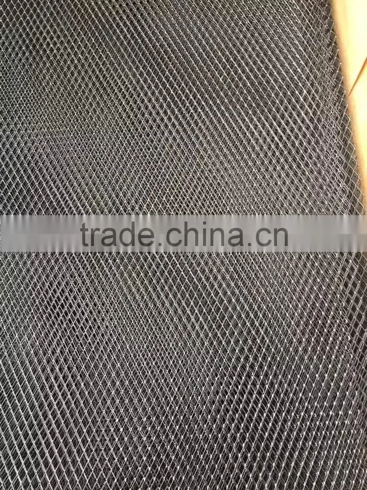 Black coated diamond mesh cover/coated mesh hook/ black wire mesh cover