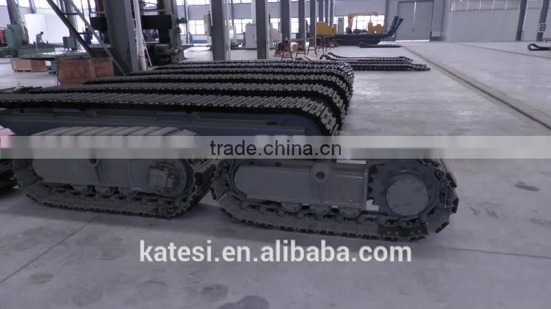 Mini excavator rubber track chassis / crawler machinery steel track undercarriage / rubber track crawler