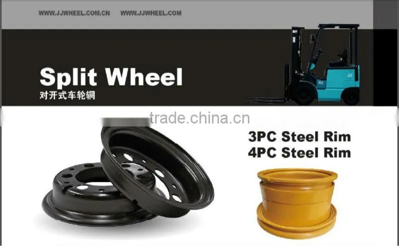 3pcs Tube Forklift Wheel Riim 3.00-8