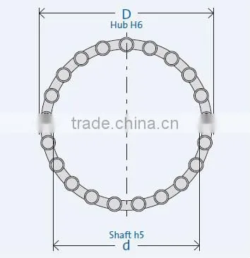 RL478 One Way Freewheel Roller Clutch Bearing