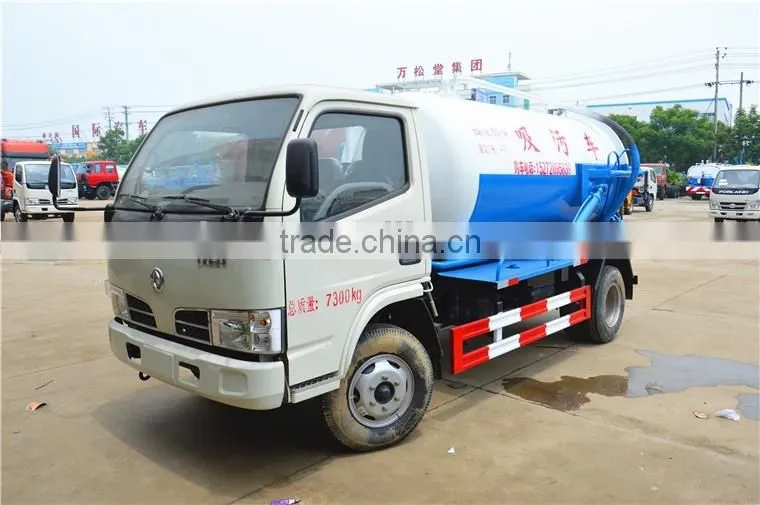 dongfeng 4 cubic meter mini sewage tanker truck for sale