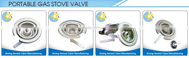cartridge camping gas aerosol valve with red cap