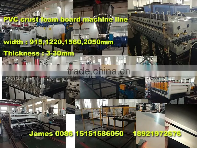 PVC skinning foaming board production line