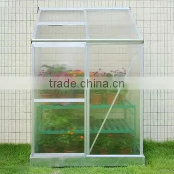 Hot sale aluminum lean-to greenhouse HX64312