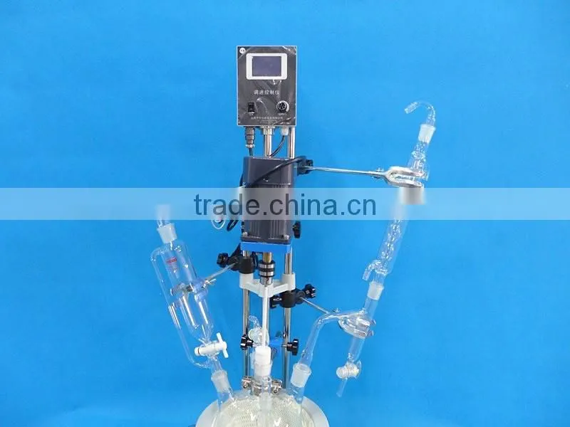 2L Single-Layer glass reactor For Laboratory